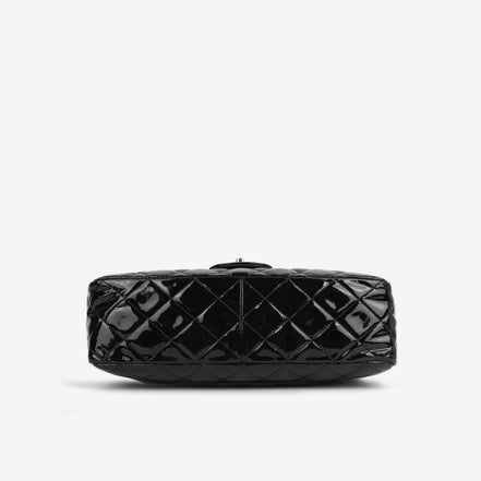 Chanel Jumbo Classic Double Flap Black Patent Leather "Unworn"