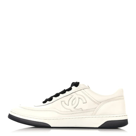 Chanel Interlocking CC Logo Low-Top Calfskin Sneakers "Unworn"