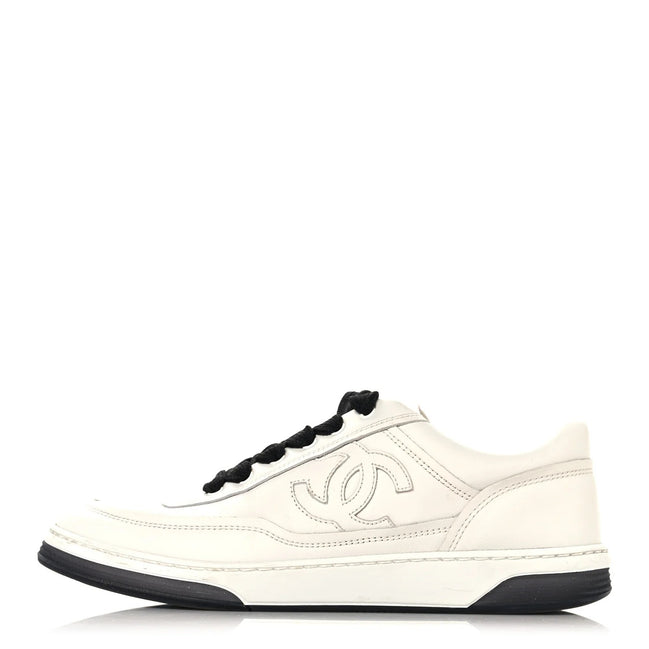 Chanel Interlocking CC Logo Low-Top Calfskin Sneakers "Unworn"