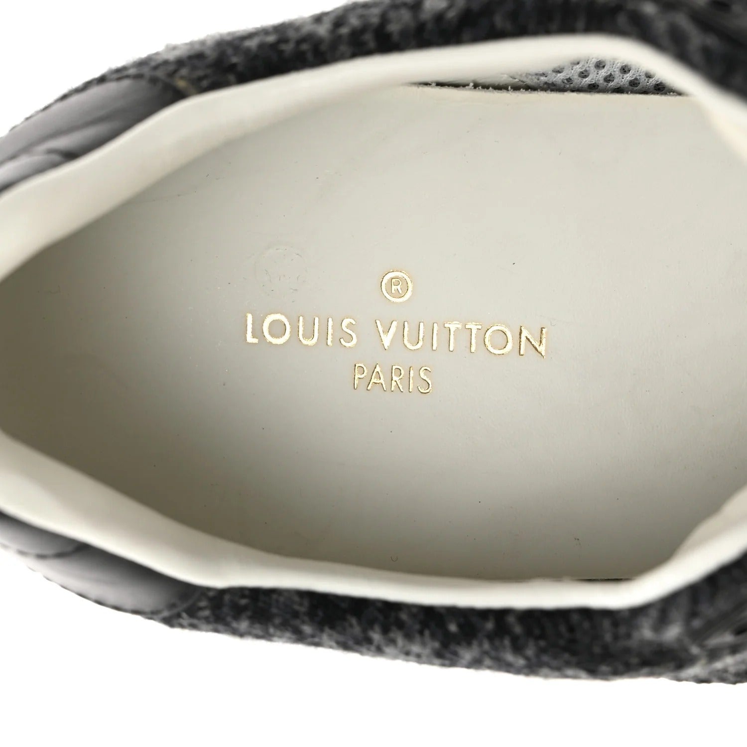 Louis Vuitton Black Damier Knit Run Away Sneakers (Pre-loved)