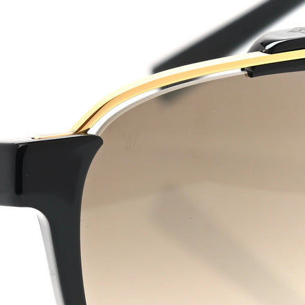 Louis Vuitton 1.1 Evidence Black and Gold Sunglasses "Unworn"