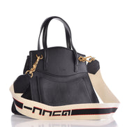 Gucci Linea Totem Crystal Butterfly Black Leather Tote Bag (Pre-Loved)