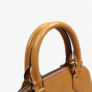 Louis Vuitton Alma BB Rose Ballerine Vernis Leather (Pre-Loved)