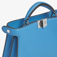 Fendi Peekaboo ISeeU X-Cross Bag Cornflower Blue 