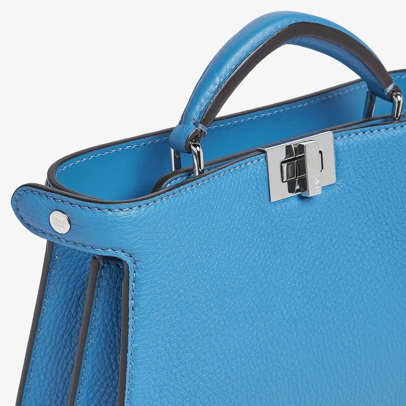 Fendi Peekaboo ISeeU X-Cross Bag Cornflower Blue 