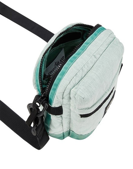 Stone Island Pistachio & Sage Green Nylon Metal Messenger Bag "Unworn"