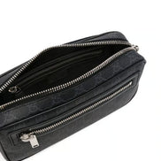 Gucci Black and Grey GG Supreme Belt Bag 