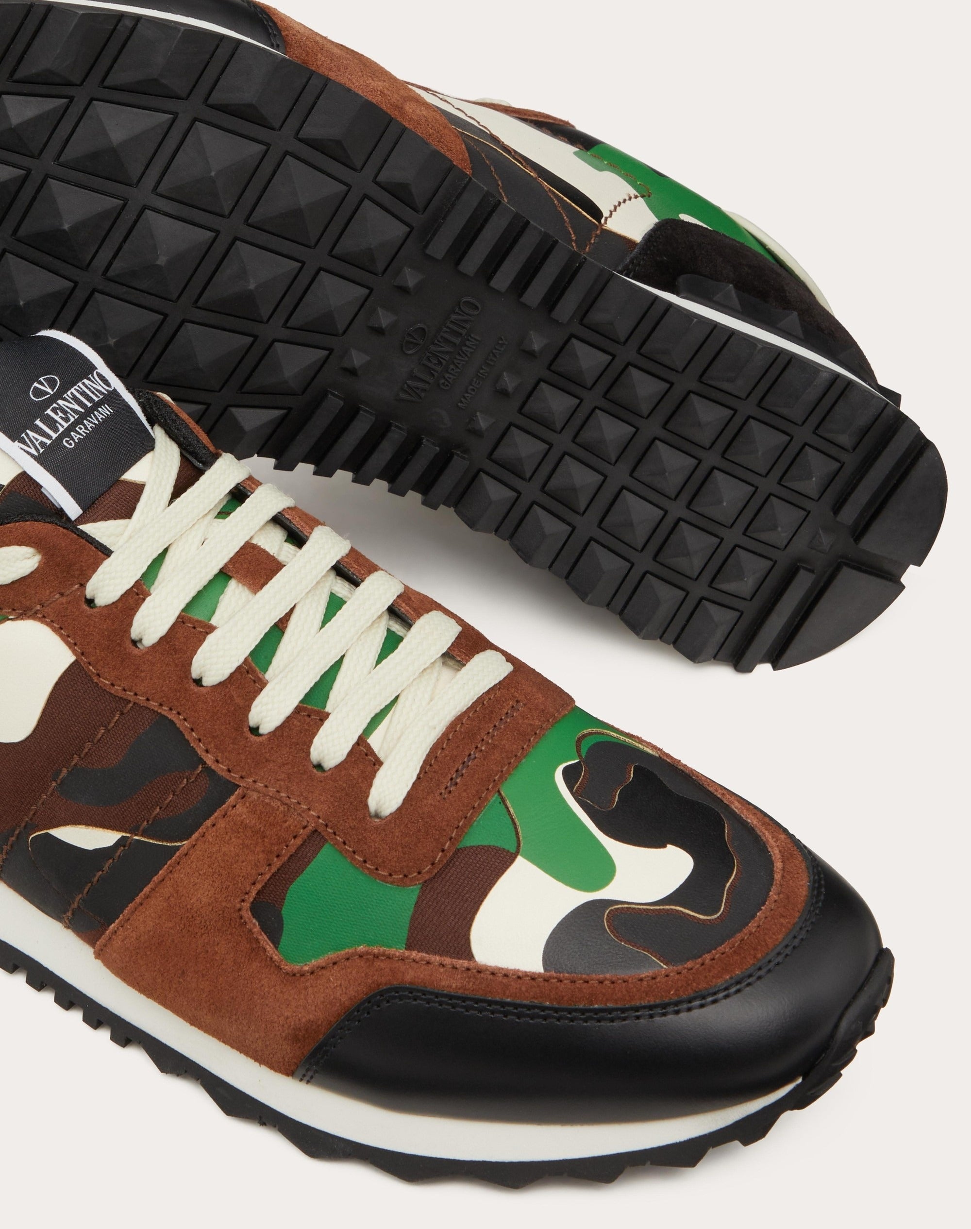 Valentino Garavani Rockrunner Classic Camouflage Sneakers (Pre-Loved)