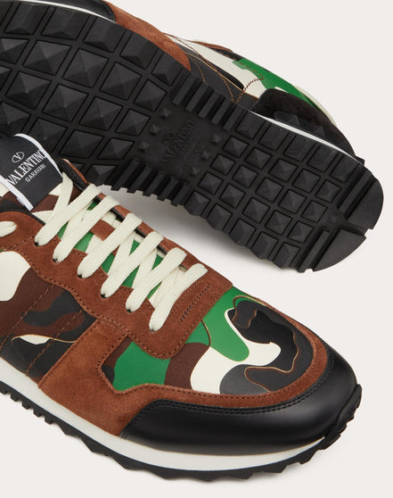 Valentino Garavani Rockrunner Classic Camouflage Sneakers (Pre-Loved)