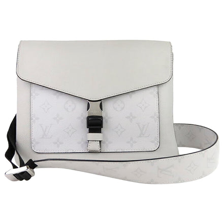 Louis Vuitton White Taigarama Outdoor Flap Messenger Bag "Unworn"