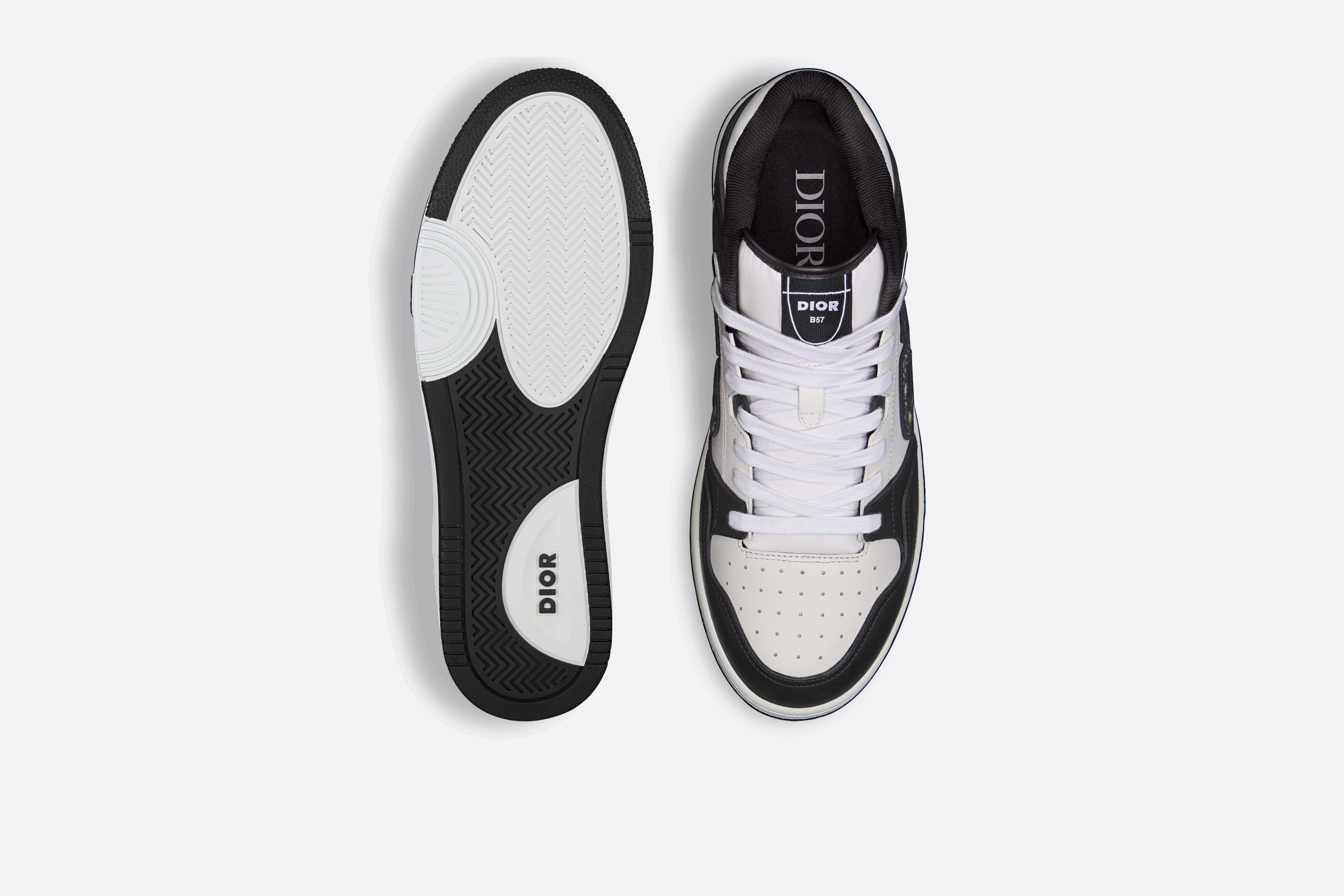 Dior Black & White Oblique B27 Low-Top Sneakers 
