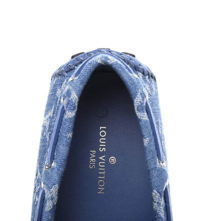 Louis Vuitton Blue Monogram Denim Arizona Moccasins (Pre-Loved)