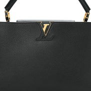 Louis Vuitton Black Taurillon Leather Capucines MM (Pre-Loved)