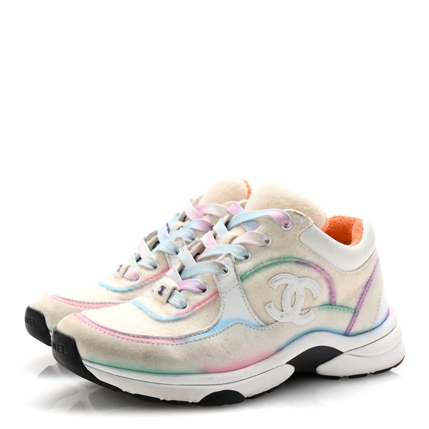 Rare Pastel Chanel CC Runner Sneakers 