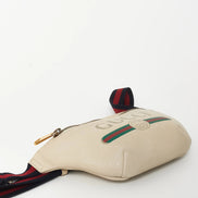 Gucci Vintage Logo Belt Bag Off-White Leather (Pre-Loved)