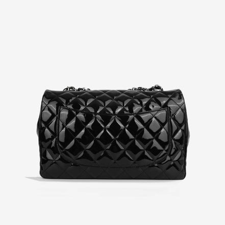 Chanel Jumbo Classic Double Flap Black Patent Leather "Unworn"