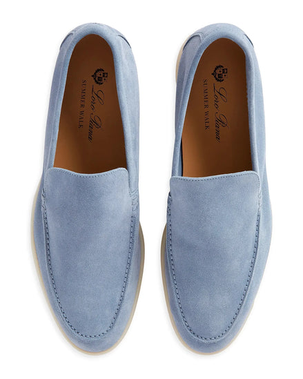 Loro Piana Summer Walk Suede White Sole Loafers "Unworn"