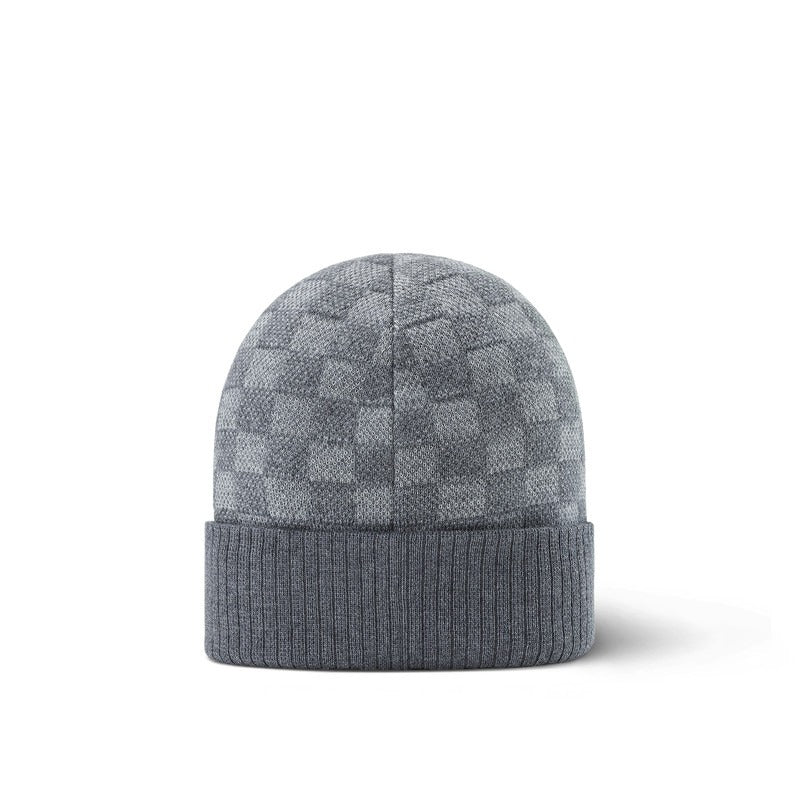 Louis Vuitton Grey Petit Damier Knit Beanie 