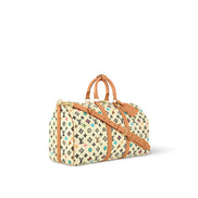 Louis Vuitton x Tyler, The Creator Monogram Craggy White Keepall 45 Bag 