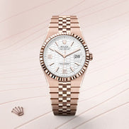 Rolex Land-Dweller 40 127335 Everose Gold Honeycomb Dial 
