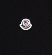 Moncler Tricolour Trim Polo Shirt Black (Pre-Loved)