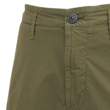 Stone Island Nylon Metal Cargo Shorts Olive Green (Pre-Loved)