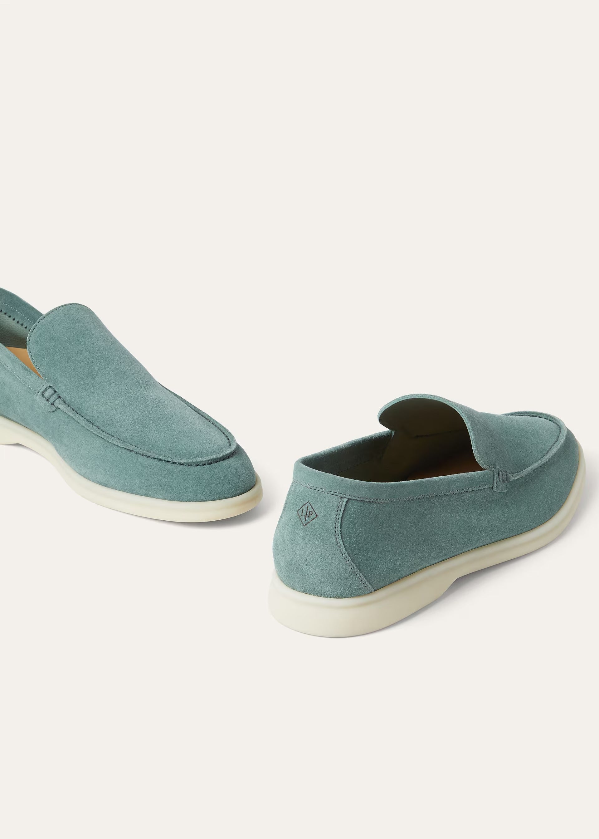 Loro Piana Summer Walk Suede White Sole Loafers 