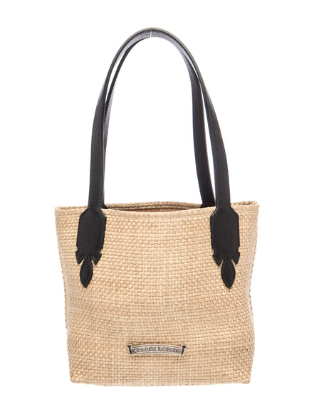 Chrome Hearts Beige & Black Cross Logo Beach Tote Bag "Unworn"