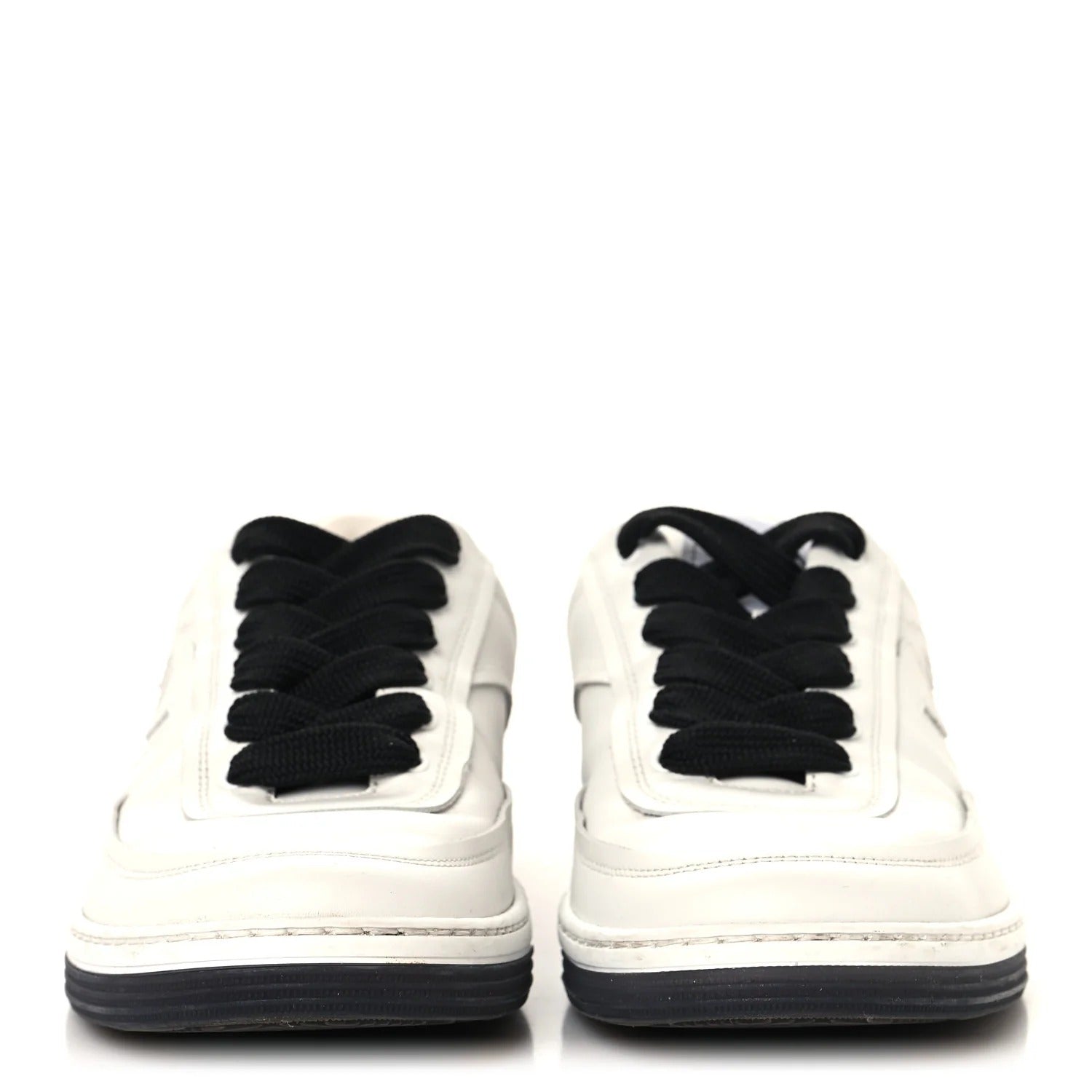 Chanel Interlocking CC Logo Low-Top Calfskin Sneakers 