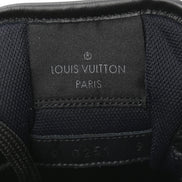 Louis Vuitton Black Suede & Leather Low-Top Sneakers (Pre-Loved)