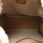 Chanel Coco Neige Shearling Suede Beige Backpack 