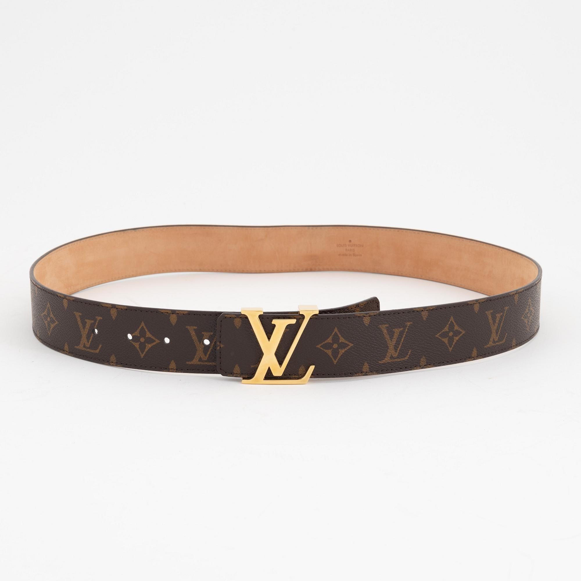 Louis Vuitton Monogram Canvas LV Initiales Belt (Pre-Loved)