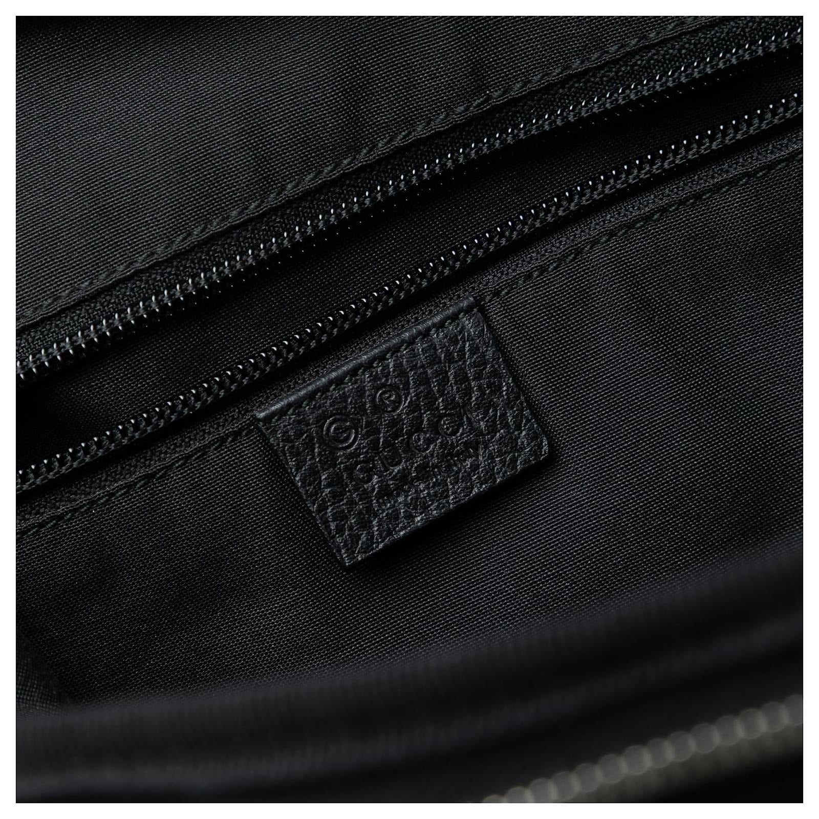 Gucci Black GG Nylon Monogram Backpack 