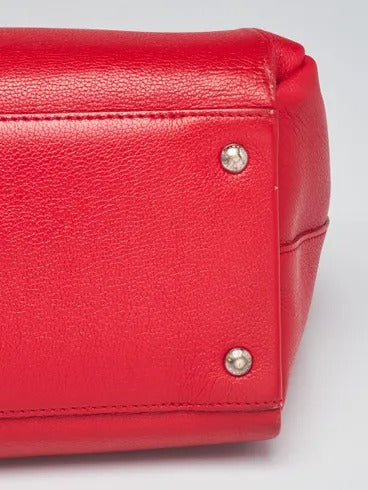 Louis Vuitton Rubis Red Taurillon Leather Lockmeto Tote "Unworn"