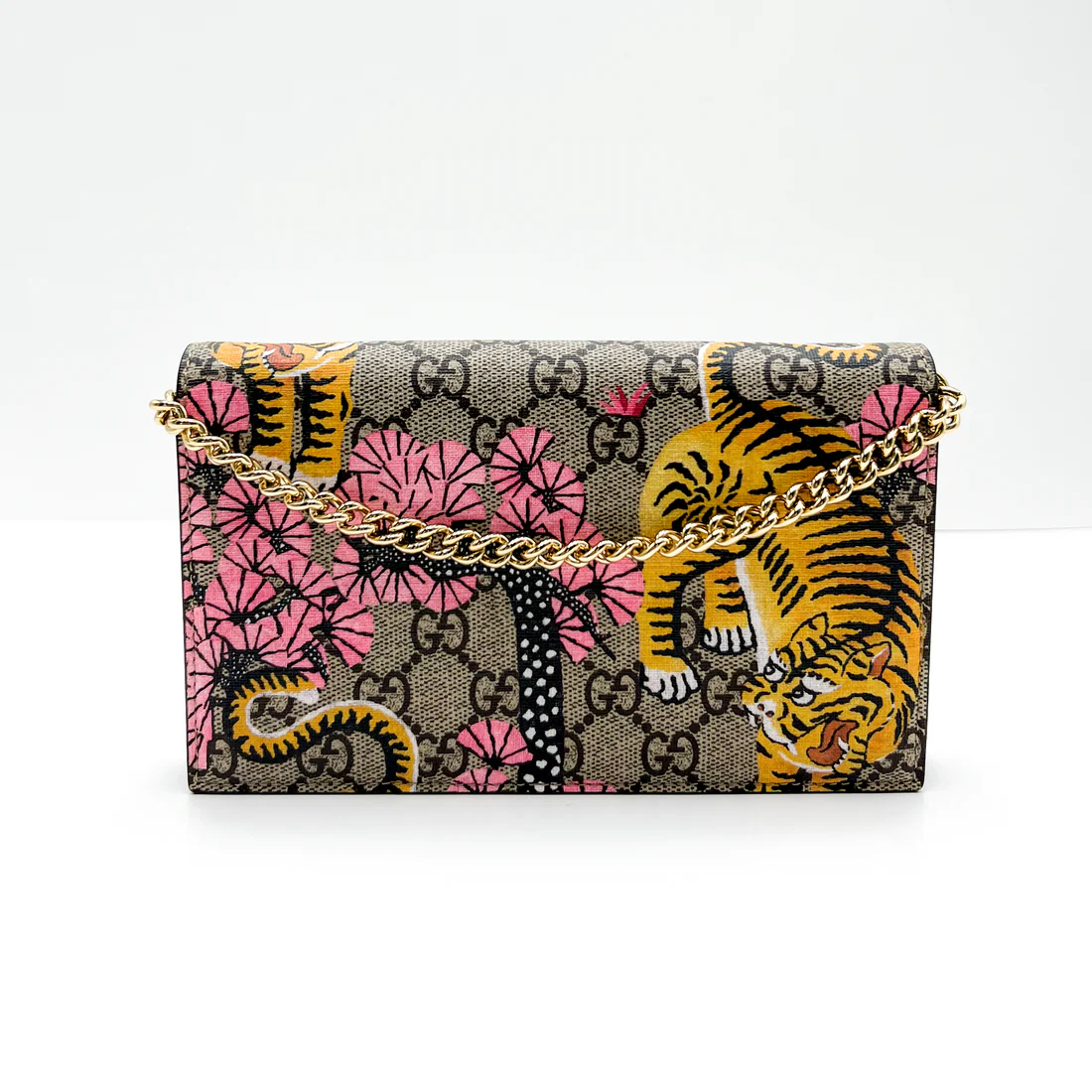 Gucci Tiger & Cherry Blossom GG Supreme Wallet (Pre-Loved)