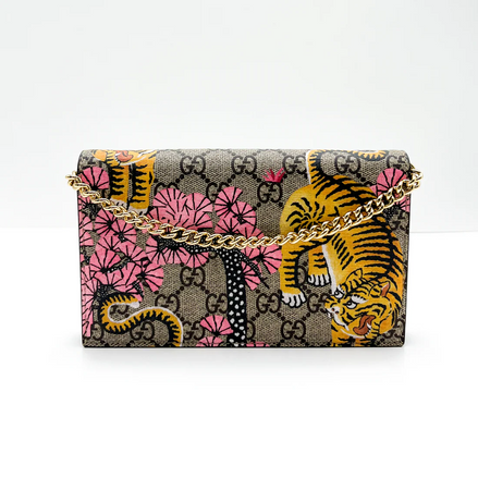Gucci Tiger & Cherry Blossom GG Supreme Wallet (Pre-Loved)