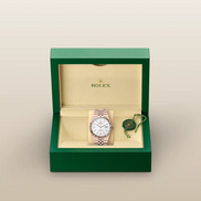 Rolex Land-Dweller 40 127335 Everose Gold Honeycomb Dial 