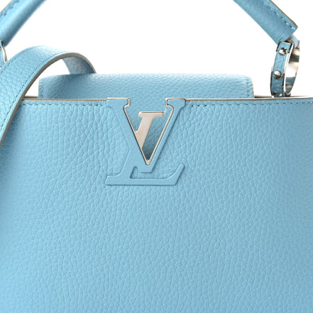 Louis Vuitton Light Blue Taurillon Leather Capucines BB (Pre-Loved)