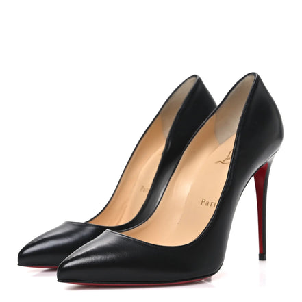Christian Louboutin Black Calf Leather Kate 100 Pumps "Unworn"