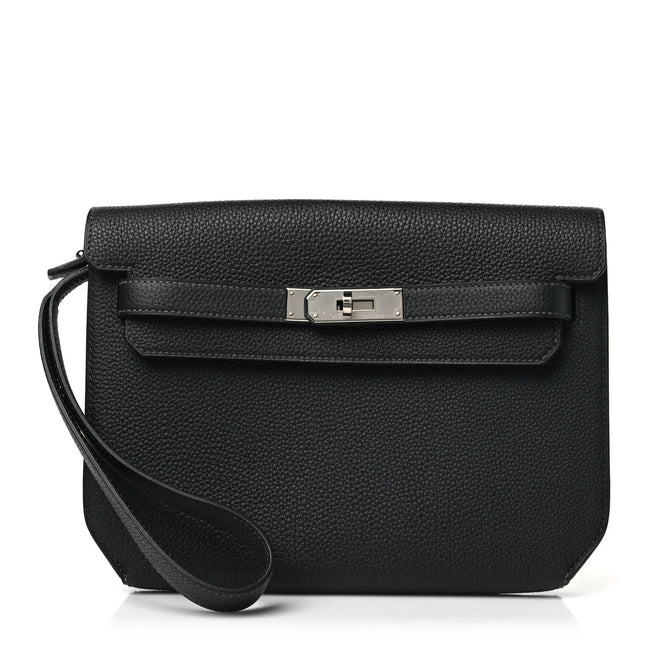Hermès Kelly Depeches Pouch So Black Monochrome "Unworn"