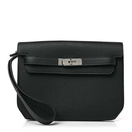 Hermès Kelly Depeches Pouch So Black Monochrome "Unworn"