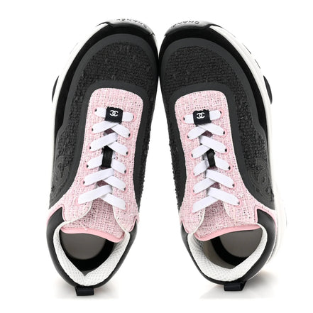 Chanel Tweed Runners Black, Grey & Pink "Unworn"