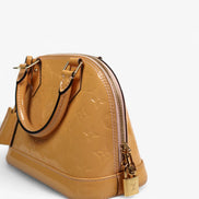 Louis Vuitton Alma BB Rose Ballerine Vernis Leather (Pre-Loved)