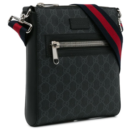 Gucci Black Large Messenger Bag "Pre-Loved"