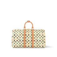 Louis Vuitton x Tyler, The Creator Monogram Craggy White Keepall 45 Bag 