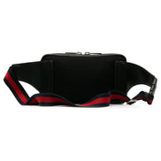 Gucci Black GG Supreme Tiger Print Belt Bag 
