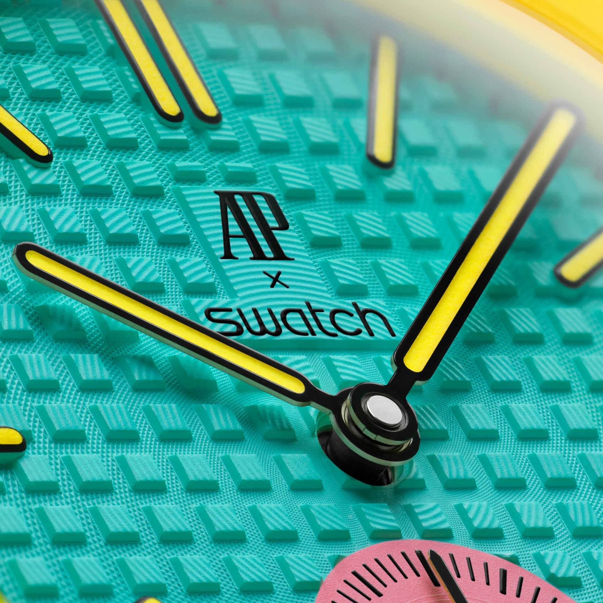 Pink and Yellow Swatch x AP 