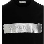 Givenchy Metallic Foil Logo Black Cotton T-Shirt (Pre-Loved)
