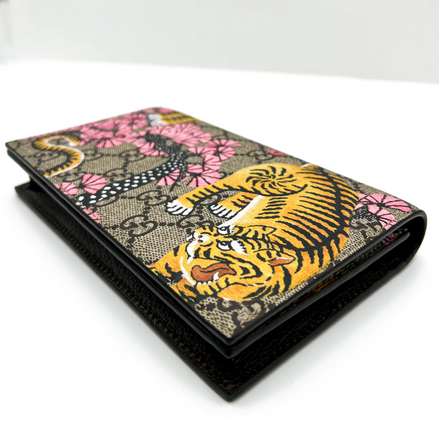 Gucci Tiger & Cherry Blossom GG Supreme Wallet (Pre-Loved)