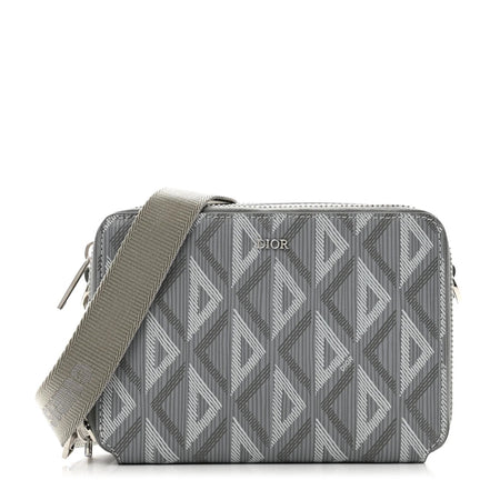 Dior CD Diamond Pouch Bag Grey Coated Canvas "Unworn"